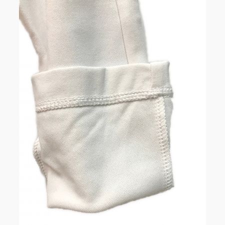 DESCENTE GOLF (デサントゴルフ) ボディシェルEX鹿の子変形ネックプリントシャツ ホワイト サイズ:L