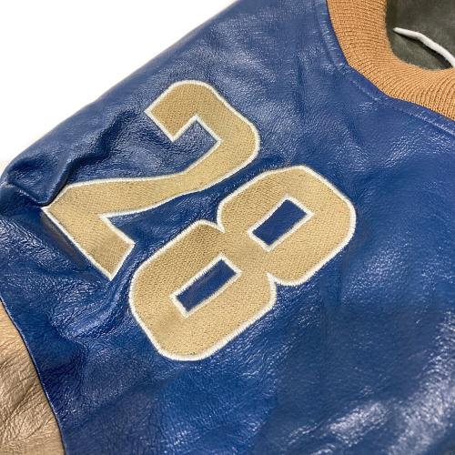 JEFF HAMILTON (ジェフハミルトン) レザーゲームシャツ ★ Marshall Faulk @ メンズ SIZE 5XL ネイビー