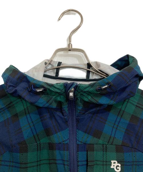 PEARLY GATES (パーリーゲイツ) フルジップワンピース ネイビー×グリーン