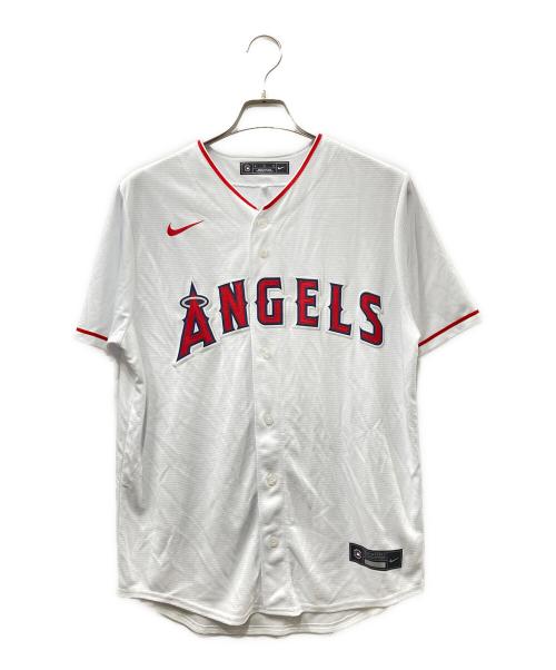 NIKE (ナイキ) ゲームシャツ ホワイト×レッド サイズ:M