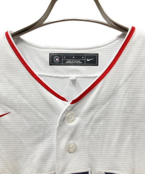 NIKE (ナイキ) ゲームシャツ ホワイト×レッド サイズ:M