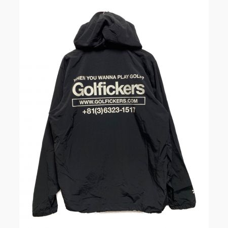 GOLFICKERS (ゴルフィッカーズ) united athle (ユナイテッドアスレ) Anorak Jacket ブラック サイズ:L