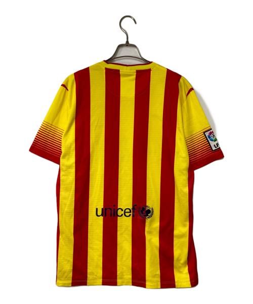 NIKE (ナイキ) ゲームシャツ FCバルセロナ 13/14 ユニフォーム アウェイ 532823-703 レッド×イエロー サイズ:M