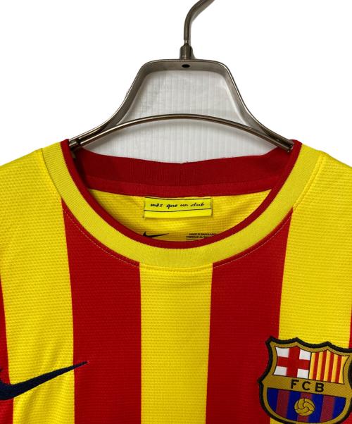 NIKE (ナイキ) ゲームシャツ FCバルセロナ 13/14 ユニフォーム アウェイ 532823-703 レッド×イエロー サイズ:M