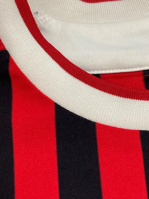 adidas (アディダス) ユニフォームシャツ ブラック×レッド サイズ:Ｍ