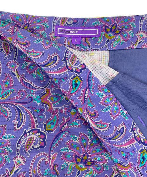 BEAMS GOLF PURPLE LABEL (ビームス ゴルフ パープル レーベル) ペイズリー柄スカート パープル サイズ:L