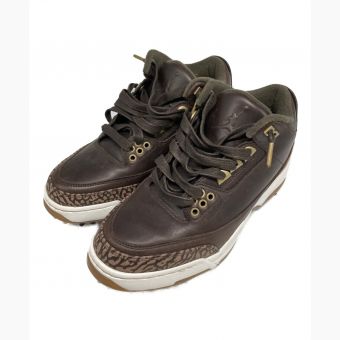 NIKE (ナイキ) Air Jordan 3 Retro Golf "Brown" ブラウン サイズ:26cm