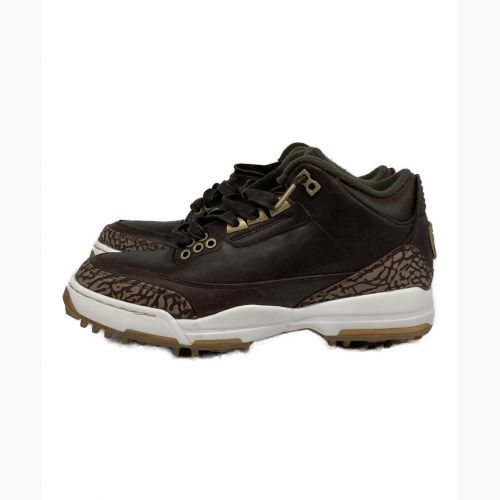 NIKE (ナイキ) Air Jordan 3 Retro Golf "Brown" ブラウン サイズ:26cm