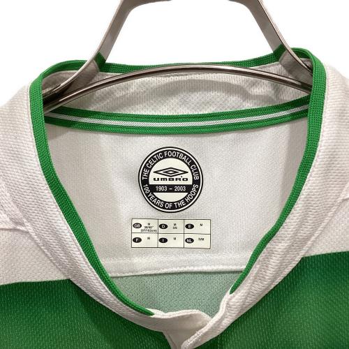UMBRO (アンブロ) ゲームシャツ 01331335 Celtic FC セルティックFC 03/04 ホーム メンズ SIZE M グリーン×ホワイト