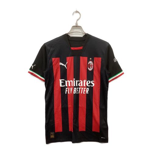 PUMA (プーマ) ゲームシャツ 765824-01 ACミラン 22/23 ホーム イブラヒモビッチ メンズ SIZE S ブラック×レッド