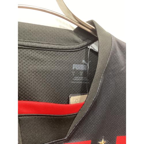 PUMA (プーマ) ゲームシャツ 765824-01 ACミラン 22/23 ホーム イブラヒモビッチ メンズ SIZE S ブラック×レッド