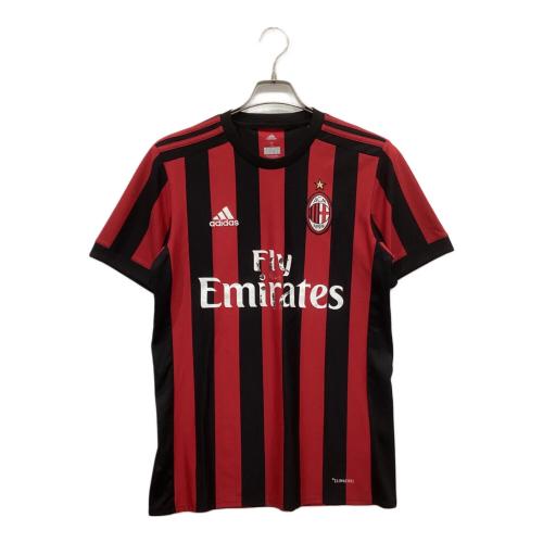 adidas (アディダス) ゲームシャツ AZ7069 ACミラン 17/18 ホーム メンズ SIZE S ブラック×レッド
