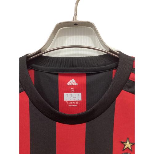 adidas (アディダス) ゲームシャツ AZ7069 ACミラン 17/18 ホーム メンズ SIZE S ブラック×レッド