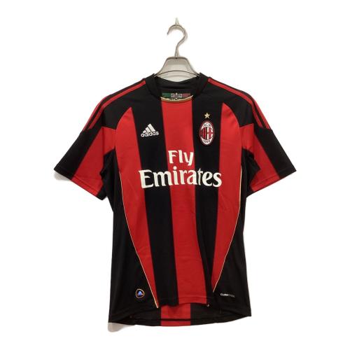 adidas (アディダス) ゲームシャツ P96288 ACミラン 10/11 ホーム  メンズ SIZE S ブラック×レッド