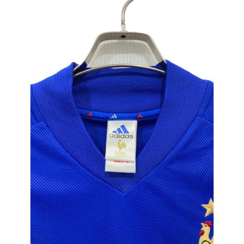 adidas (アディダス) ゲームシャツ AHJ001 フランス代表 2002 ホーム DUGARRY デュガリー  メンズ SIZE M ブルー