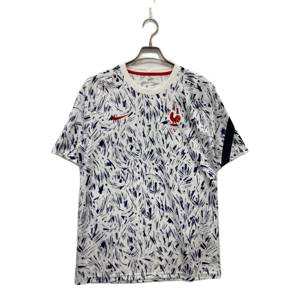 【★フランス代表】古着 メンズ  サッカー ゲームシャツ XL 白 NIKE (ナイキ) ゲームシャツ CD2578-100 フランス代表 2020 プレマッチ