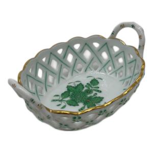 Herend (ヘレンド) 透かし編み アポニーグリーンバスケット