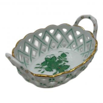 Herend (ヘレンド) 透かし編み アポニーグリーンバスケット