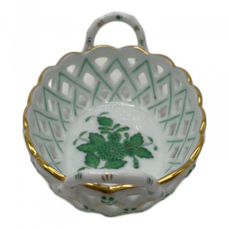 Herend (ヘレンド) 透かし編み アポニーグリーンバスケット