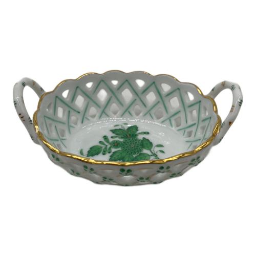 Herend (ヘレンド) 透かし編み アポニーグリーンバスケット