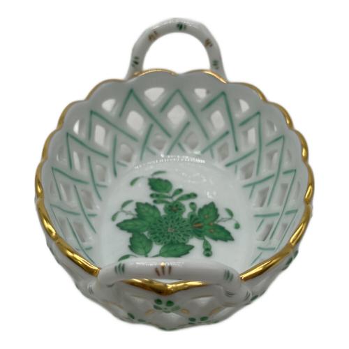 Herend (ヘレンド) 透かし編み アポニーグリーンバスケット