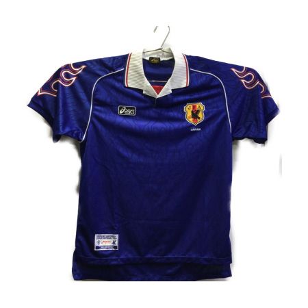 asics (アシックス) サッカーユニフォーム メンズ O ブルー 日本代表 ホーム 1998W杯 炎モデル