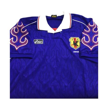 asics (アシックス) サッカーユニフォーム メンズ O ブルー 日本代表 ホーム 1998W杯 炎モデル