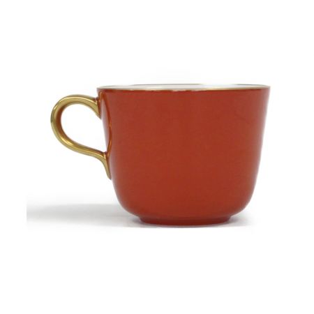 大倉陶園 (オオクラトウエン) モーニングカップ&ソーサー 色蒔き
