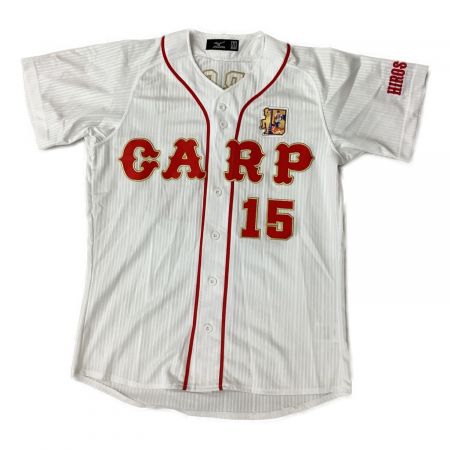 MIZUNO (ミズノ) ゲームシャツ メンズ SIZE M ホワイト 広島東洋カープ 黒田博樹引退記念