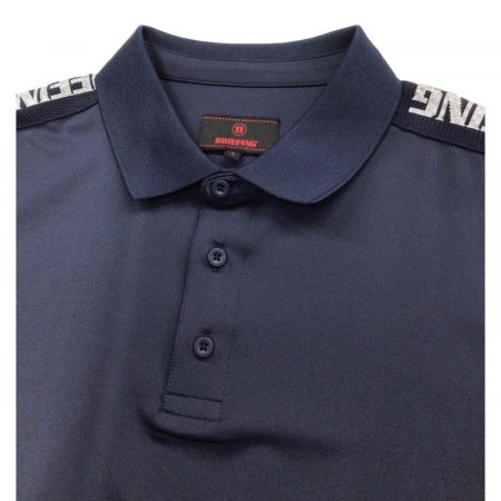 BRIEFING (ブリーフィング) ゴルフウェア(トップス) メンズ SIZE L ネイビー ショルダーラインポロシャツ BRG221MA3