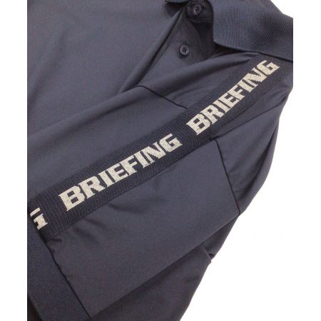 BRIEFING (ブリーフィング) ゴルフウェア(トップス) メンズ SIZE L ネイビー ショルダーラインポロシャツ BRG221MA3