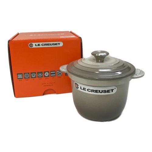 美品】LE CREUSET ココット ロンド ナツメグ 18cm（LE CREUSET