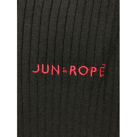 Jun&Rope (ジュンアンドロペ) レトロカラー配色長袖プルオーバー レディース SIZE M ブラック