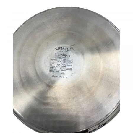 CRISTEL (クリステル) 鍋・蓋・ハンドルセット 鍋(浅型22cm×1、20cm×1)、ハンドル(両手鍋用×1、片手鍋用×2)