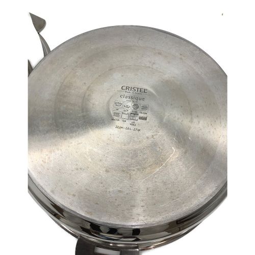 CRISTEL (クリステル) 鍋・蓋・ハンドルセット 鍋(浅型22cm×1、20cm×1