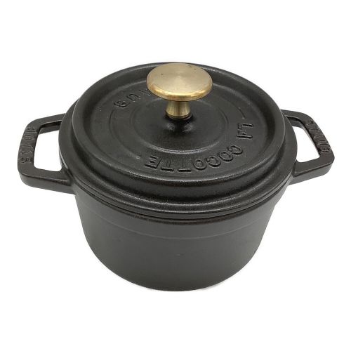 Staub (ストウブ) ピコココットラウンド ブラック 14cm｜トレファクONLINE