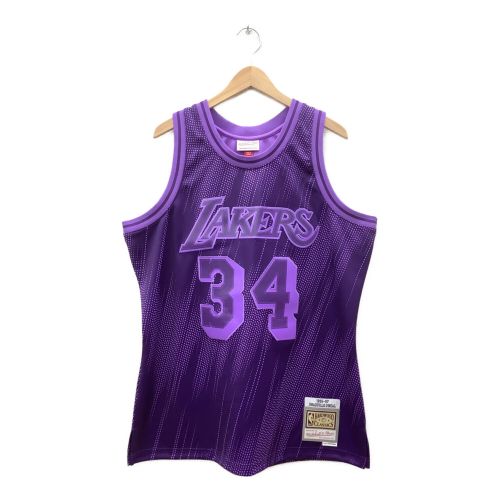 LOSANGELES LAKERS バスケットボールユニフォーム メンズ SIZE L パープル シャキールオニール【34】 Mitchell & Ness