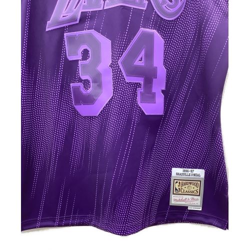 LOSANGELES LAKERS バスケットボールユニフォーム メンズ SIZE L パープル シャキールオニール【34】 Mitchell & Ness