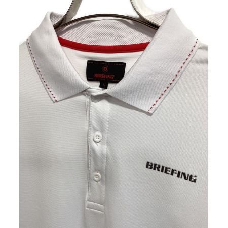 BRIEFING (ブリーフィング) ゴルフウェア(トップス) メンズ SIZE L ホワイト ポロシャツ BBG221M01