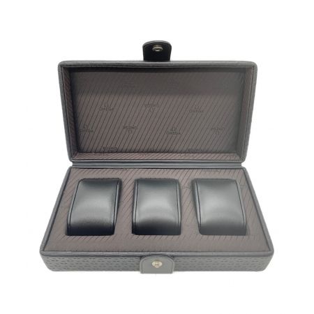 OMEGA Boutique ウォッチボックス ブラック 3本収納 ファインレザーコレクション