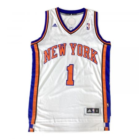 adidas (アディダス) オーセンティックジャージ メンズ SIZE M ホワイト New York Knicks Amare Stoudemire #1 額入り