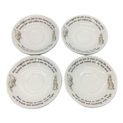 Wedgwood (ウェッジウッド) カップ&ソーサー ピーターラビット 4Pセット