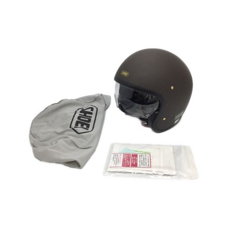 SHOEI (ショーエイ) ジェットヘルメット SIZE XL9 J-O マットブラウン 布袋付 2020年製 PSCマーク(バイク用ヘルメット)有