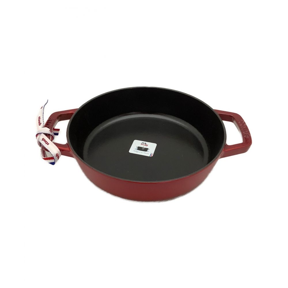 ストウブ Staub】ストウブ 両手フライパン ラウンド 20cm チェリー