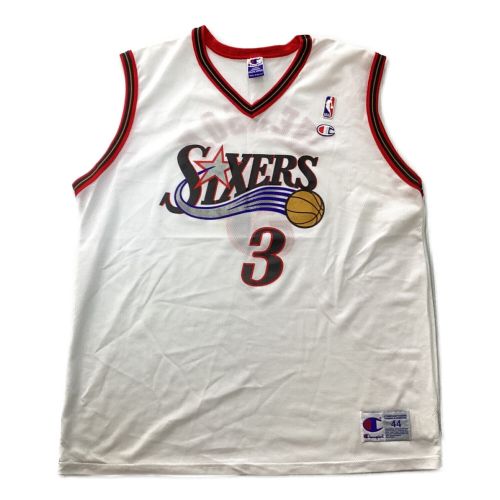 Champion (チャンピオン) ゲームシャツ メンズ SIZE L ホワイト SIXERS