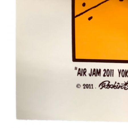 ロッキンジェリービーン シルクスクリーンポスター AIR JAM2011  YOKOHAMA STADIUM