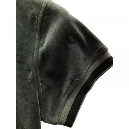 MARK&LONA M ポロシャツ グレー/グリーン MARK&LONA (マークアンドロナ) ゴルフウェア(トップス