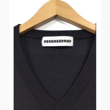 decembermay (ディセンバーメイ) ゴルフウェア メンズ Old School knit vest SIZE XL ブラック