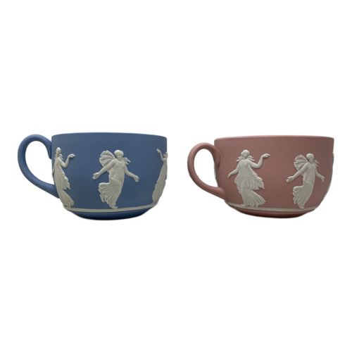 Wedgwood (ウェッジウッド) カップ&ソーサー ブルー×ピンク ジャスパー ダンシングアワー