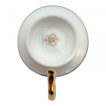 美品 OKURA 大倉陶園 ロイヤルブルークラウン 瑠璃エンボス デミタス  